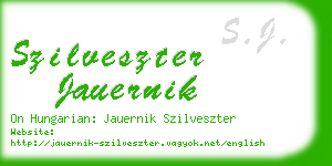 szilveszter jauernik business card